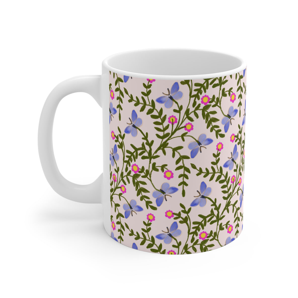 Floral Butterfly 11oz Mug