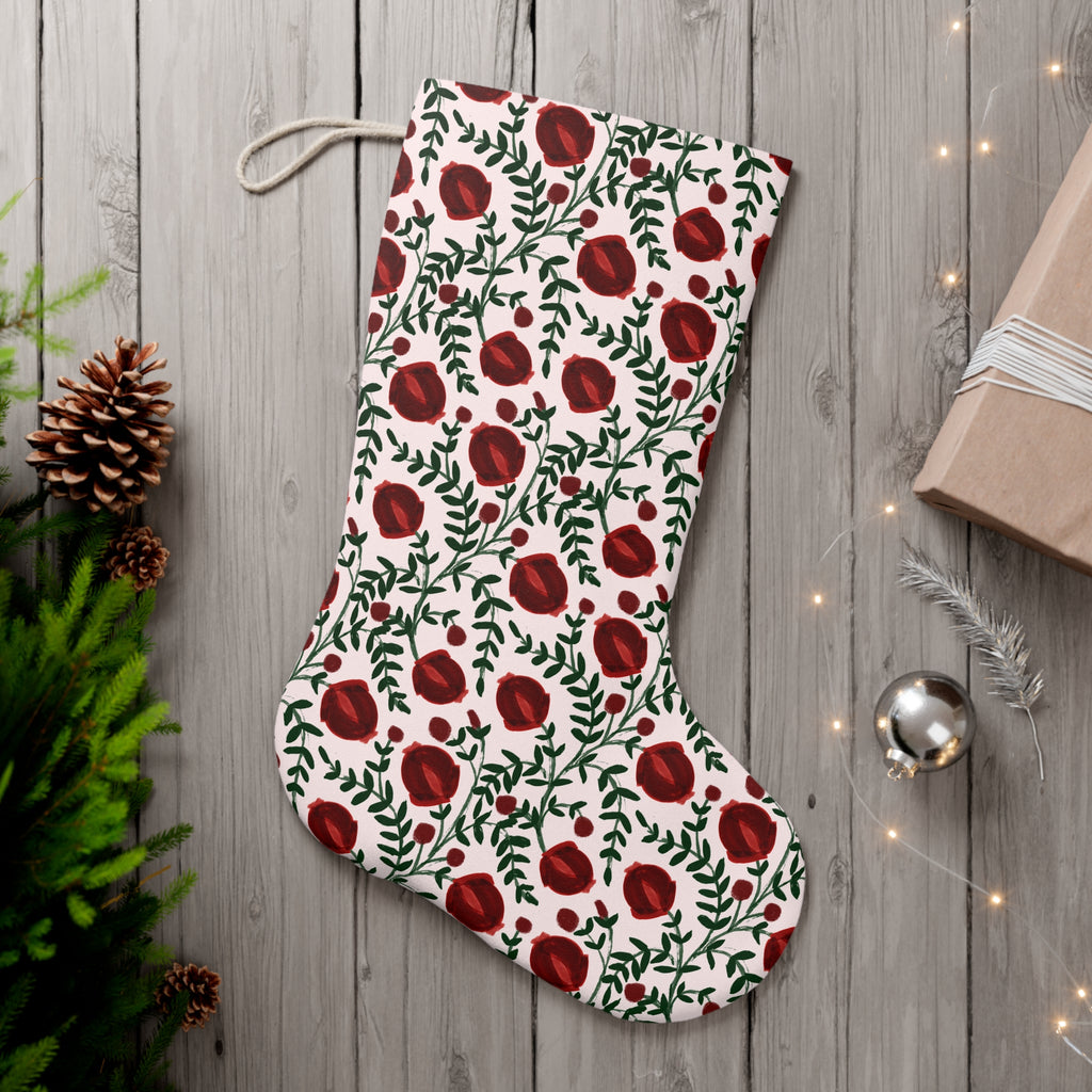 Floral Rose Stocking