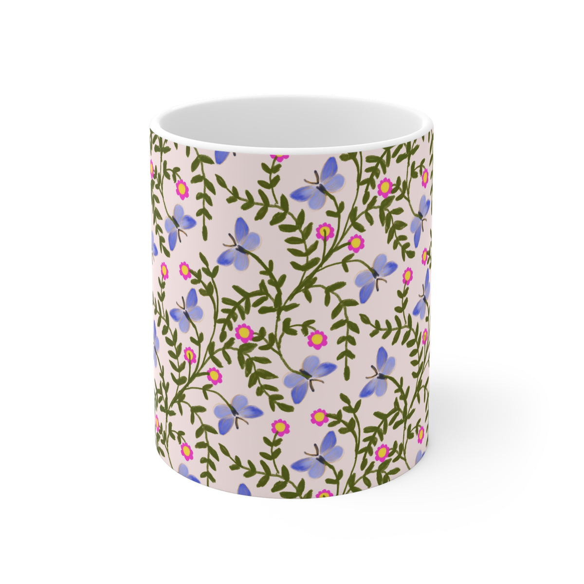 Floral Butterfly 11oz Mug
