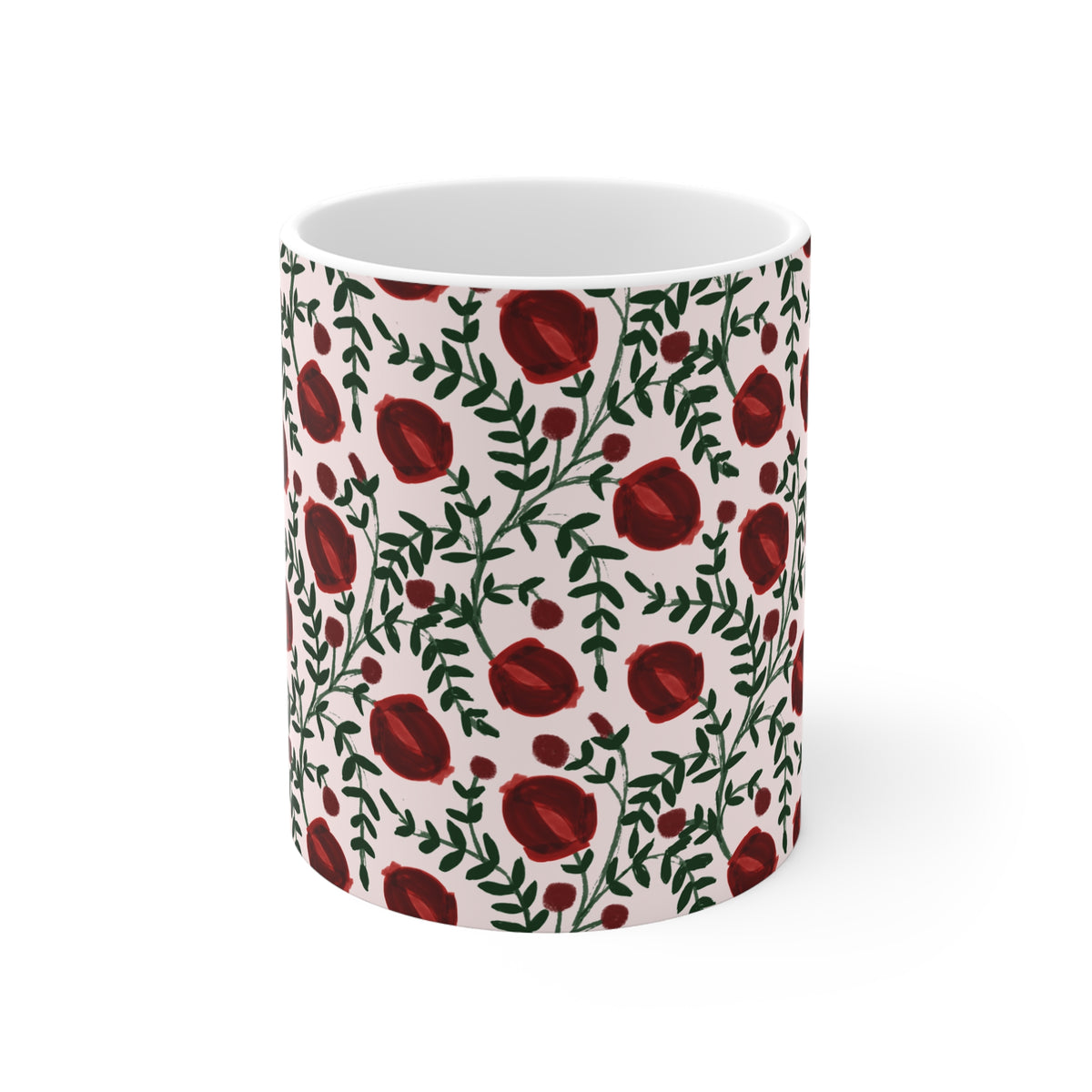 Floral Rose Print 11oz Mug