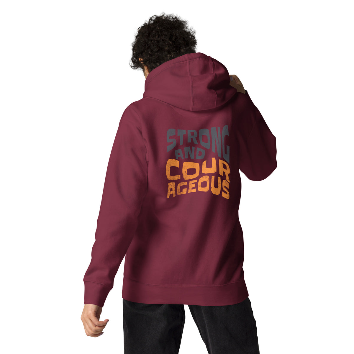 front view - Maroon colour- christian clothing apparel christian wear apparel christian merch christian apparel hoodies christian hooded sweatshirts christian clothing hoodie christian clothing store best christian clothing