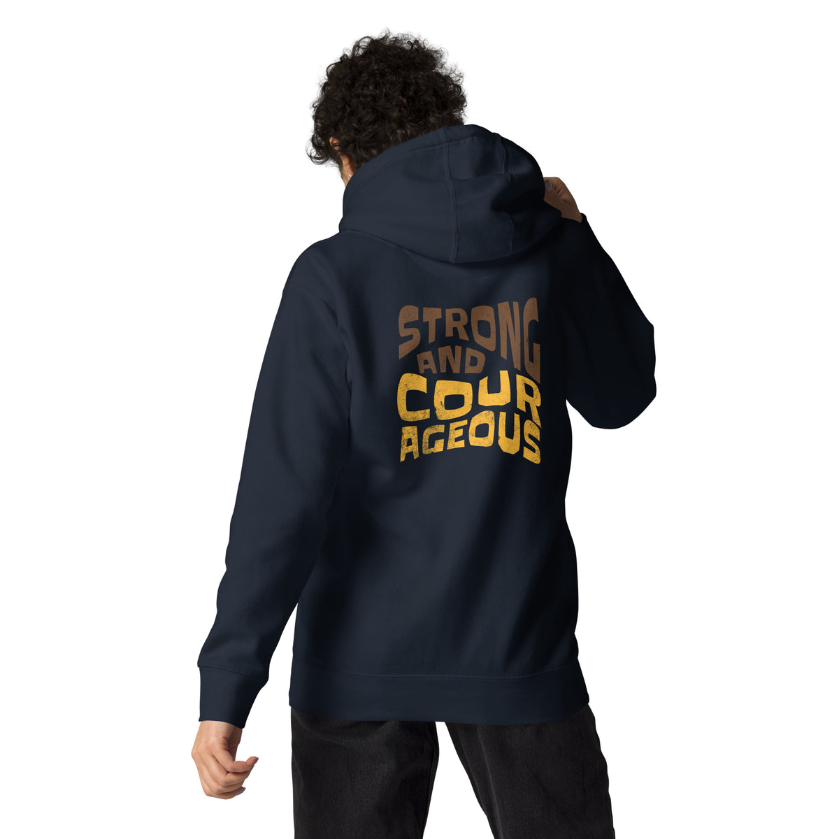 Back _view_Navy _colour- brown and grey _christian_clothing_apparel_christian_wear_apparel_christian_merch_christian_apparel_hoodies_christian_hooded_sweatshirts_christian_clothing_hoodie_christian_clothing_store_best_christian_c