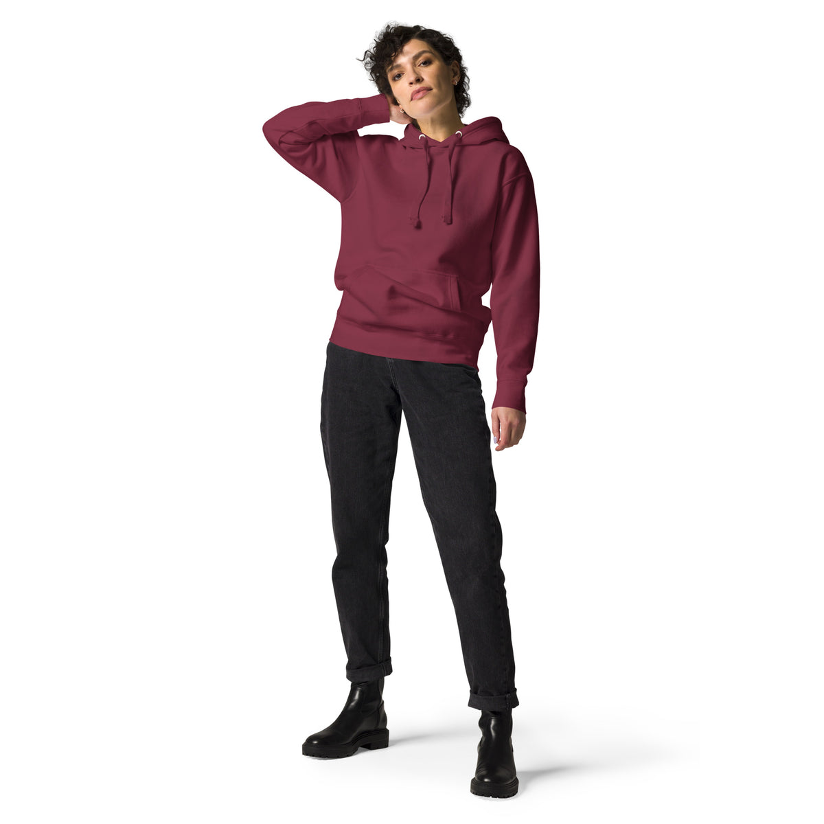 Front view_maroon _colour- brown and grey _christian_clothing_apparel_christian_wear_apparel_christian_merch_christian_apparel_hoodies_christian_hooded_sweatshirts_christian_clothing_hoodie_christian_clothing_store_best_christian_c