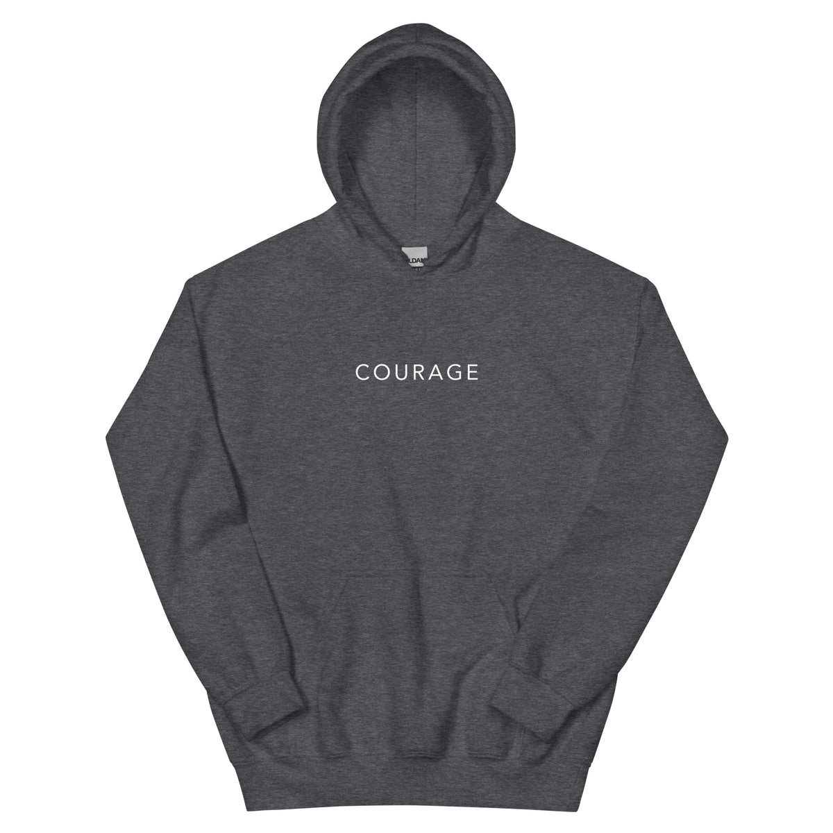 Gray - Grey Courage Christian Hoodie – Christian Clothing Apparel, Christian Wear Apparel, Christian Merch, Christian Apparel Hoodies, Christian Hooded Sweatshirts, Christian Clothing Hoodie, Christian Clothing Store, Best Christian Clothing