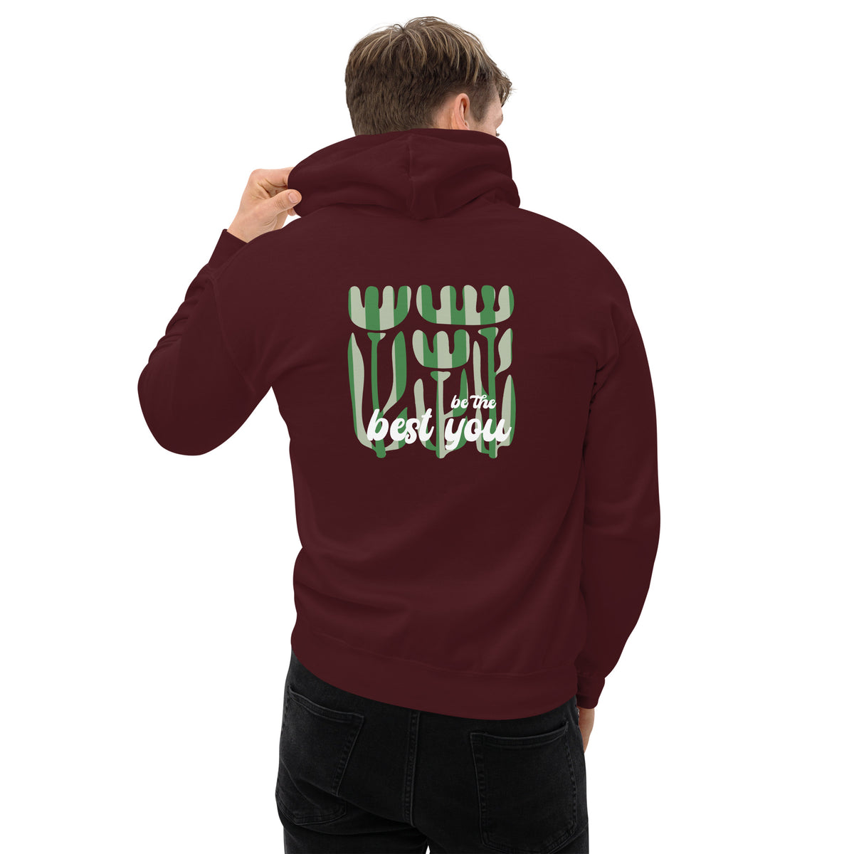 Maroon back view be_the_best_you_in_green_christian_clothing_apparel_christian_clothing_hoodie_christian_clothing_store_best_christian_clothing_christian_wear_apparel