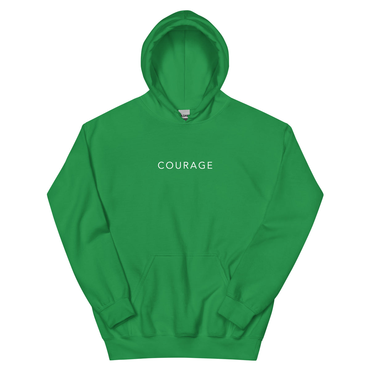 green Courage Christian Hoodie – Christian Clothing Apparel, Christian Wear Apparel, Christian Merch, Christian Apparel Hoodies, Christian Hooded Sweatshirts, Christian Clothing Hoodie, Christian Clothing Store, Best Christian Clothing
