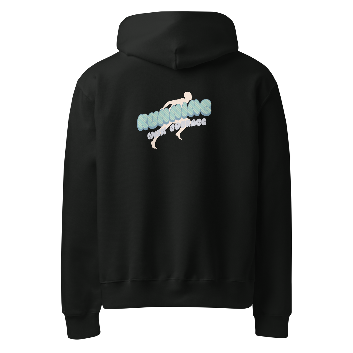 Oversized Running with courage