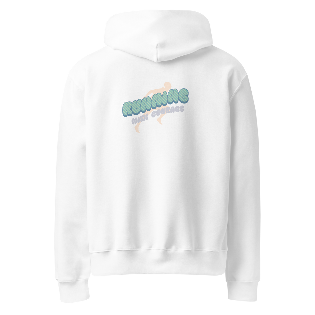 Oversized Running with courage