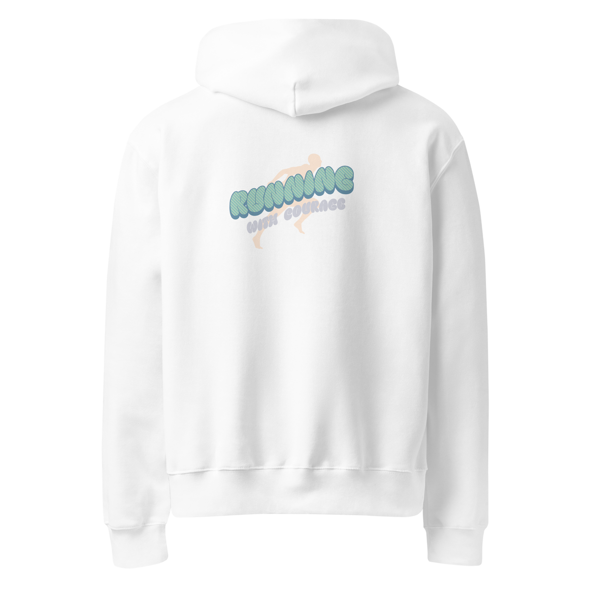 Oversized Running with courage
