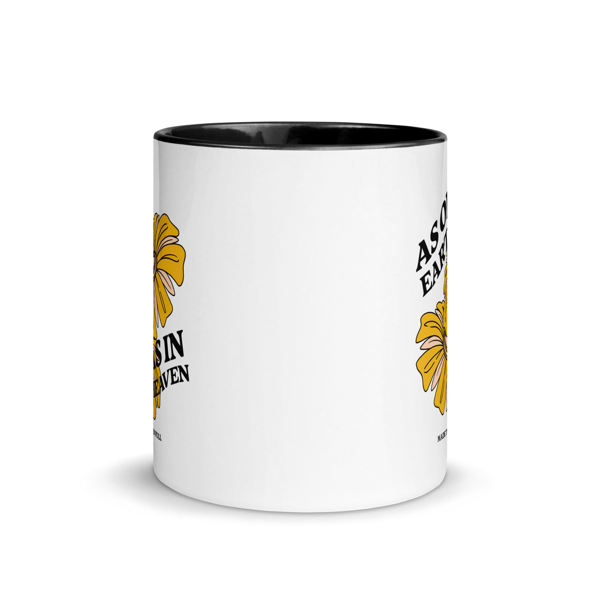 white-ceramic-mug-with-color-inside-black-11-oz-front- As on earth as in heaven